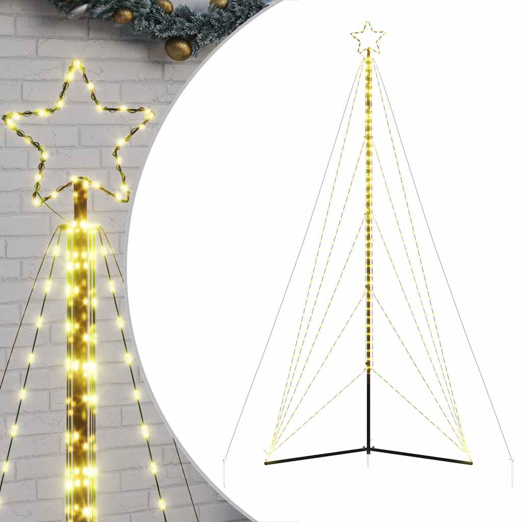 meleg fehér LED karácsonyfa 615 LED 404,5 cm