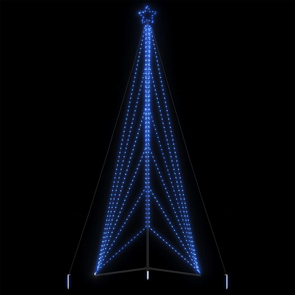 kék LED karácsonyfa 861 LED 478 cm