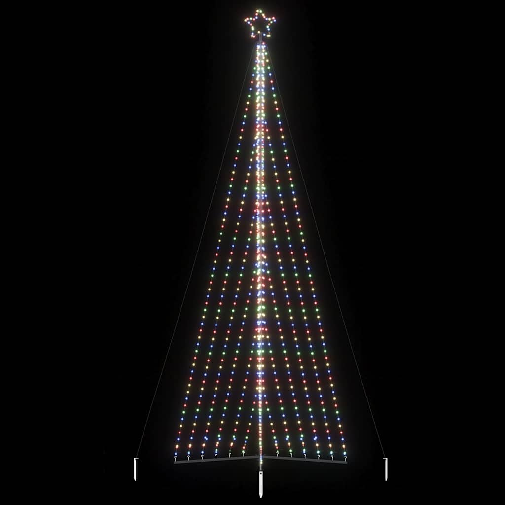 színes LED karácsonyfa 789 LED 476 cm