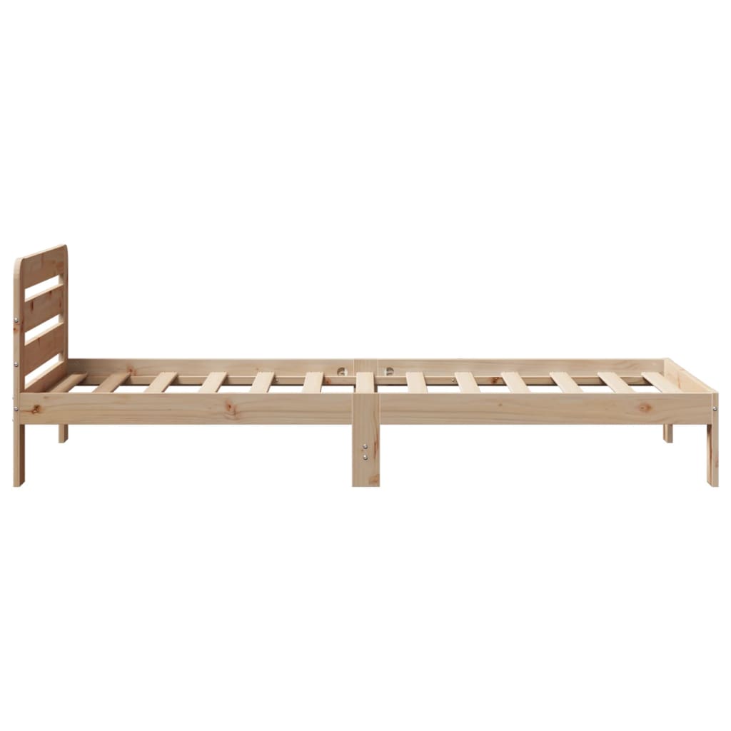 tömör fenyőfa ágy matrac nélkül 90 x 200 cm