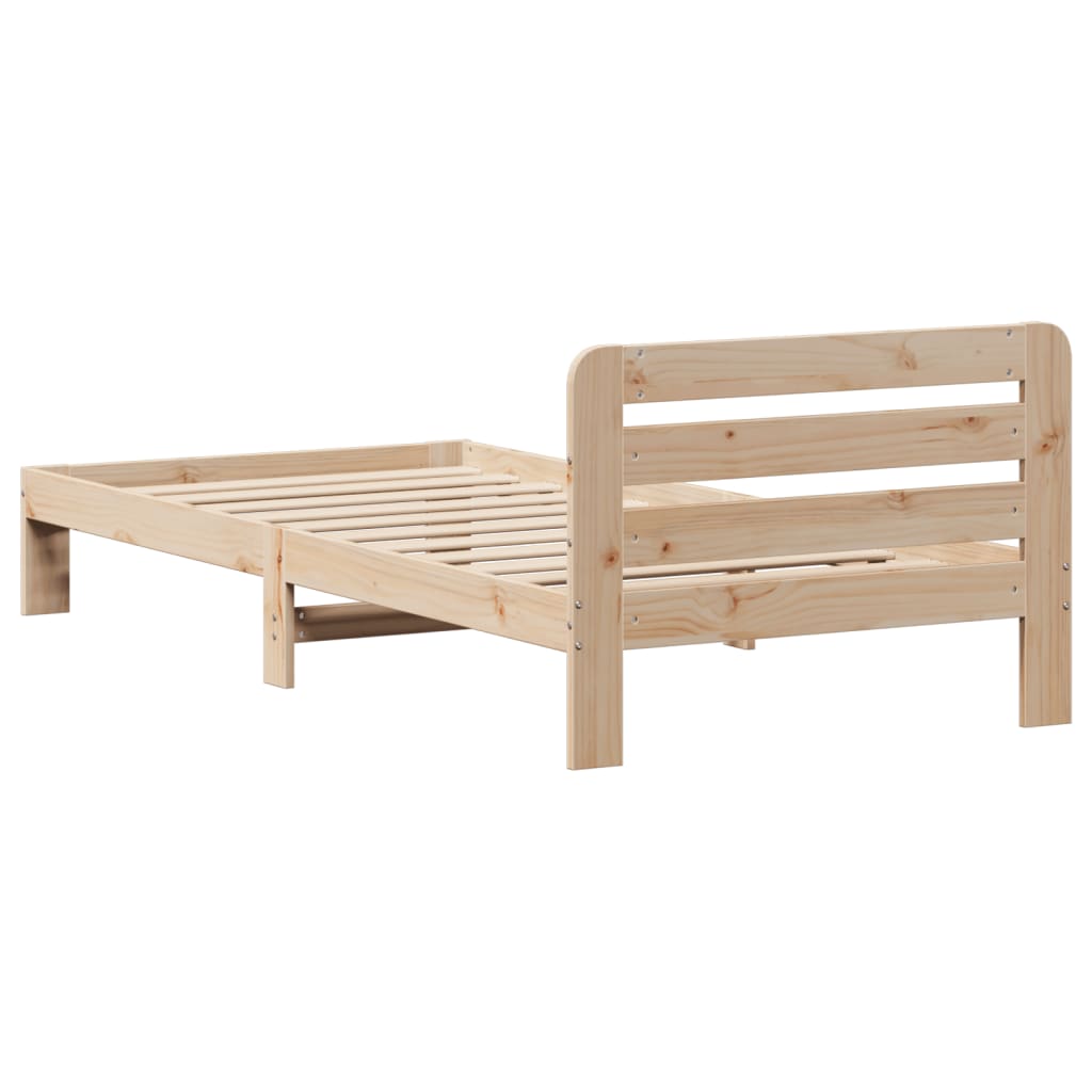 tömör fenyőfa ágy matrac nélkül 90 x 200 cm