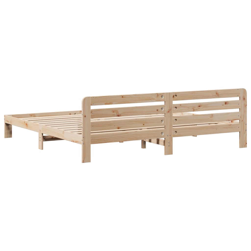 tömör fenyőfa ágy matrac nélkül 200 x 200 cm