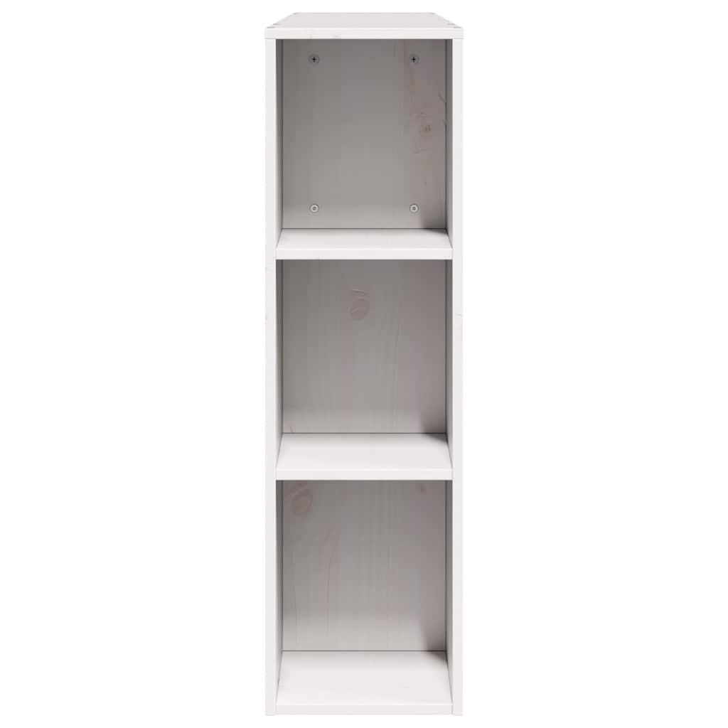 fehér tömör fenyőfa fejtámla tárolóval 140 cm