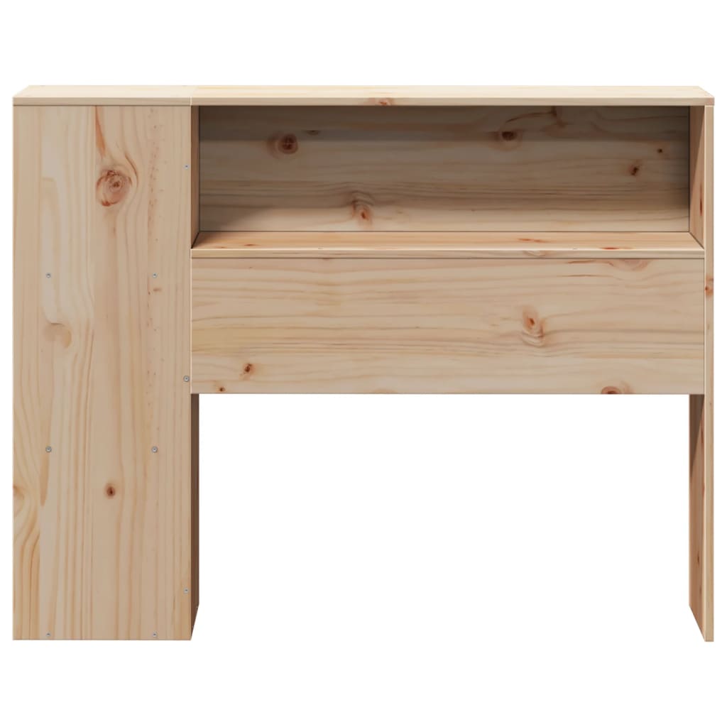 tömör fenyőfa fejtámla tárolóval 75 cm