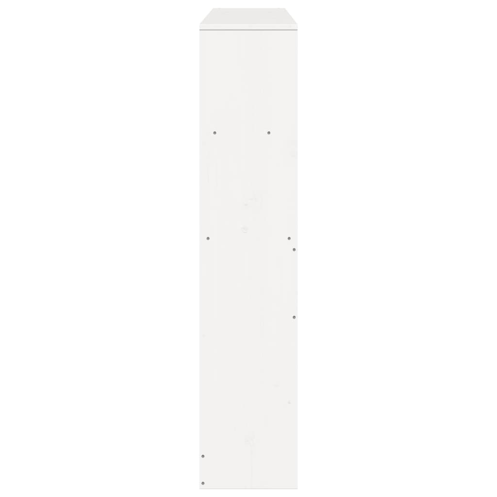 fehér tömör fenyőfa fejtámla tárolóval 160 cm
