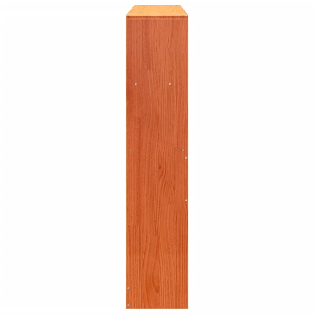 viaszbarna tömör fenyőfa fejtámla tárolóval 160 cm