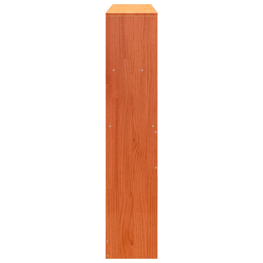 viaszbarna tömör fenyőfa fejtámla tárolóval 150 cm