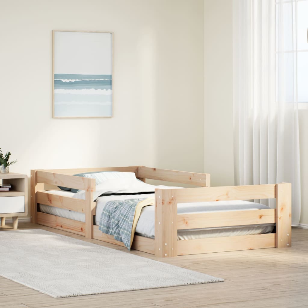 tömör fenyőfa ágy matrac nélkül 90 x 200 cm