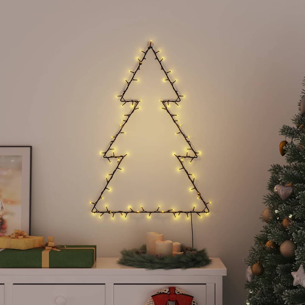 meleg fehér karácsonyi fények karácsonyfa sziluett 115 LED