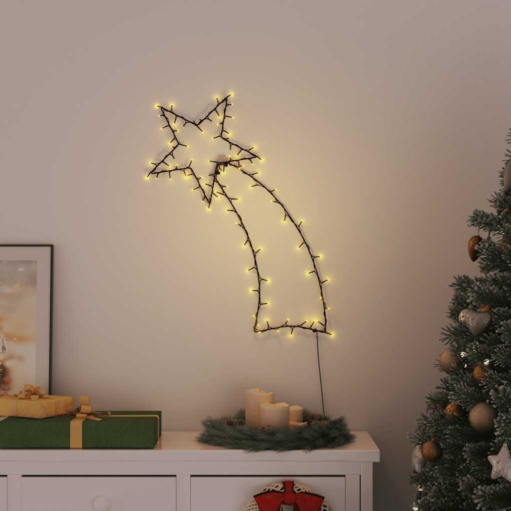 meleg fehér karácsonyi fények Shooting Star sziluett 115 LED