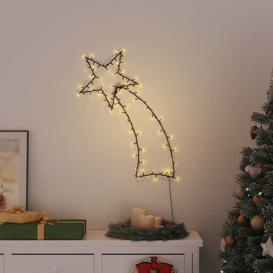meleg fehér karácsonyi fények Shooting Star sziluett 115 LED