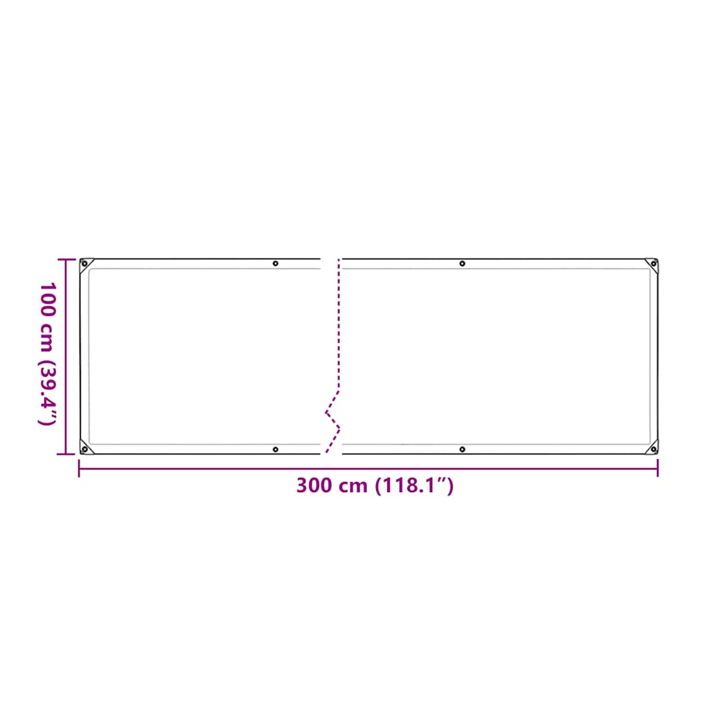 növénytakaró fülekkel 1x3 m polietilén 1x3 m