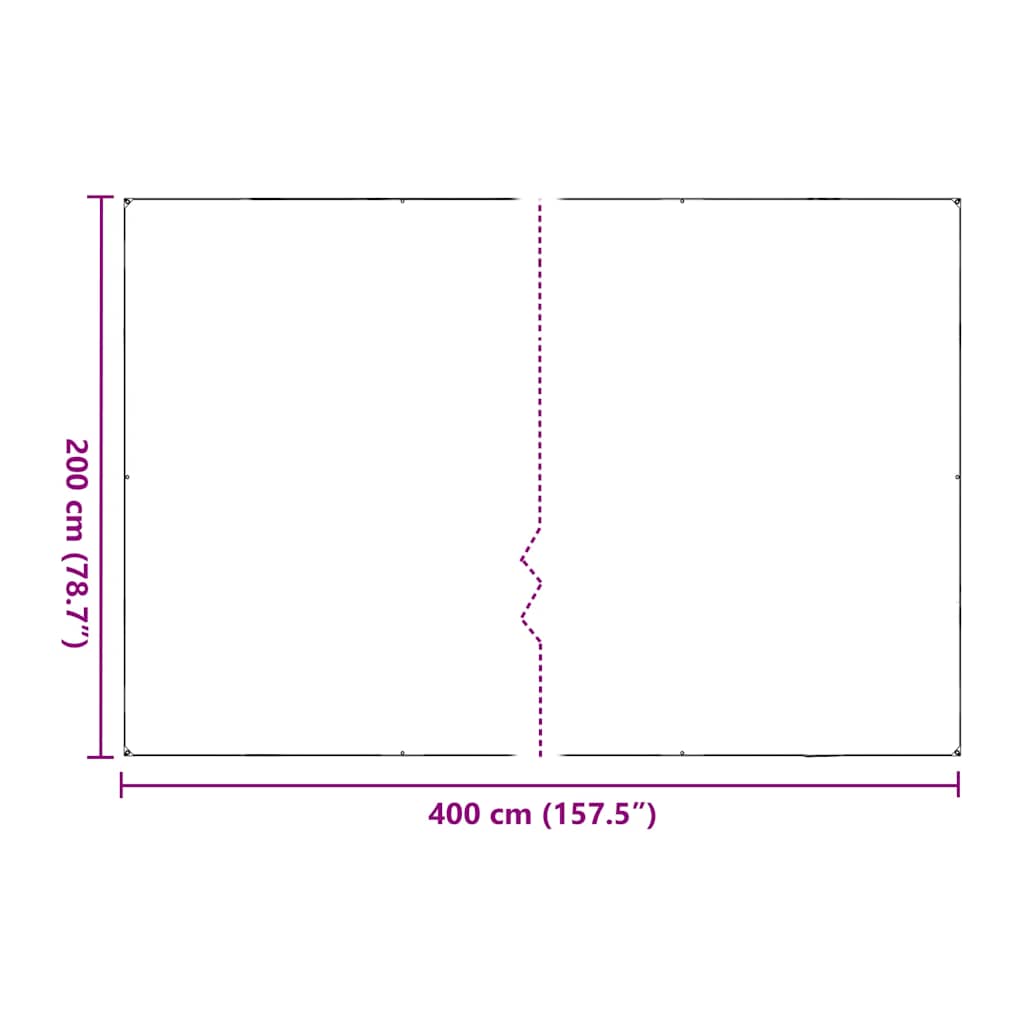növénytakaró fülekkel 2x4 m polietilén