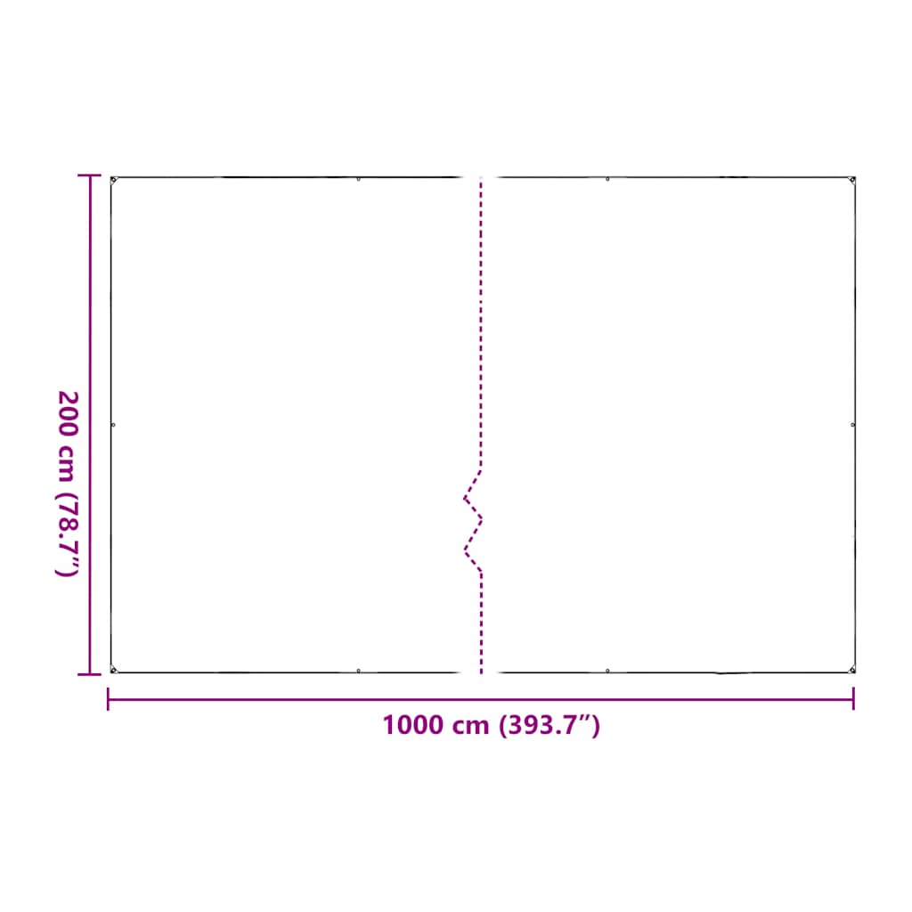 növénytakaró fülekkel 2x10 m polietilén