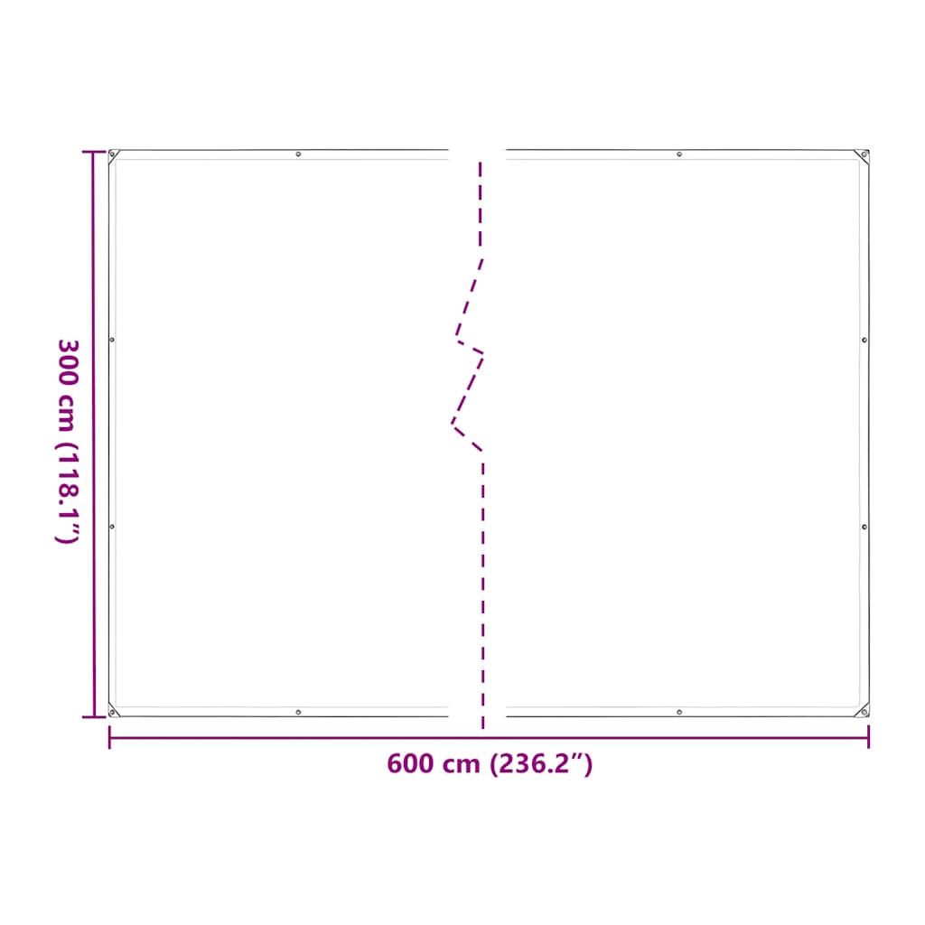 növénytakaró fülekkel 3x6 m polietilén