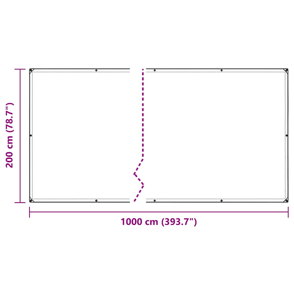 Növénytakaró fülekkel 2x10 m PVC
