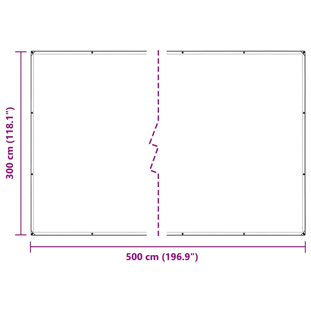 Növénytakaró fülekkel 3x5 m PVC