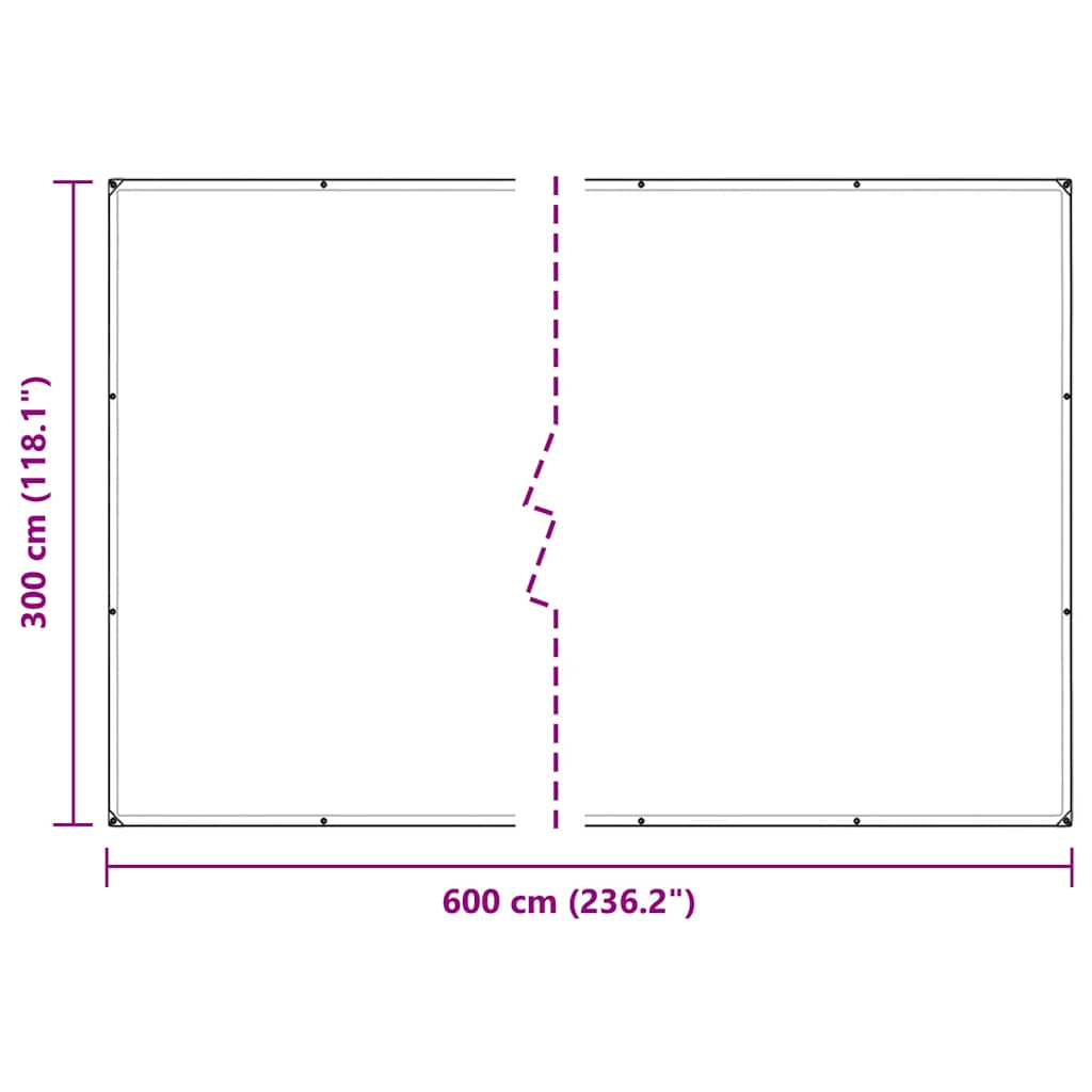 Növénytakaró lyukakkal 3x6 m PVC
