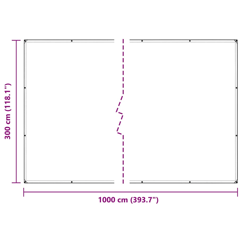 Növénytakaró fülekkel 3x10 m PVC