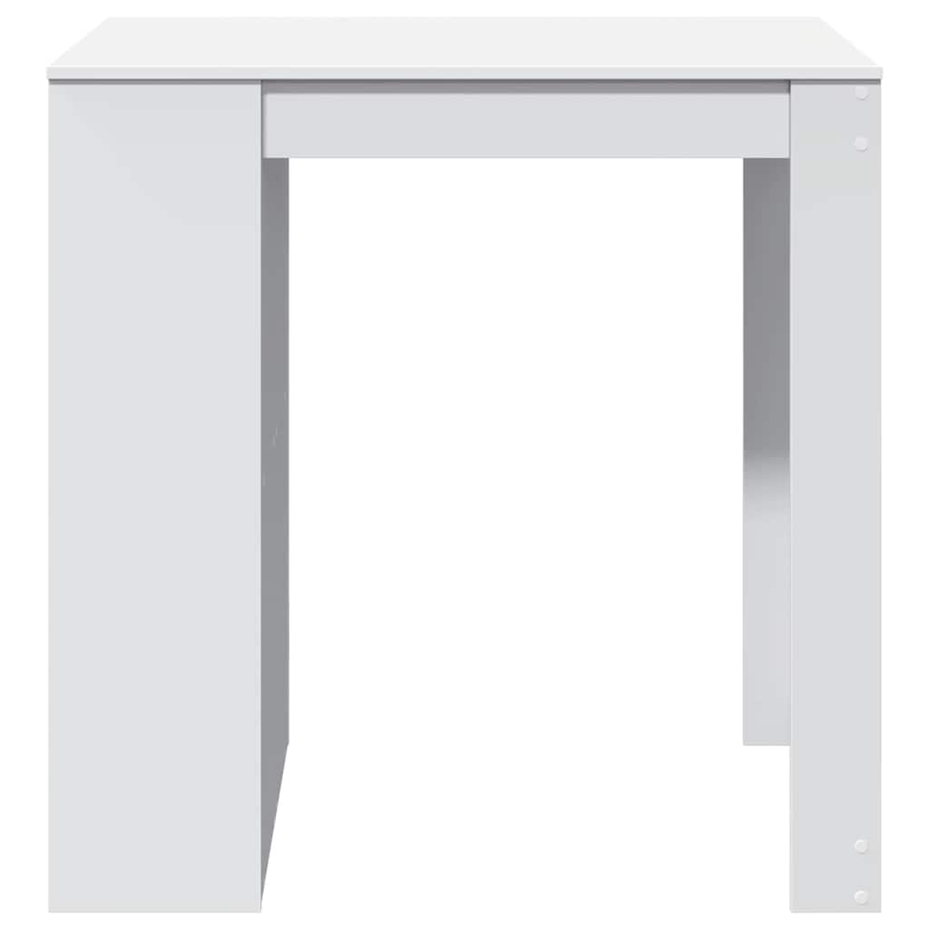 fehér szerelt fa bárasztal 102 x 70 x 103,5 cm
