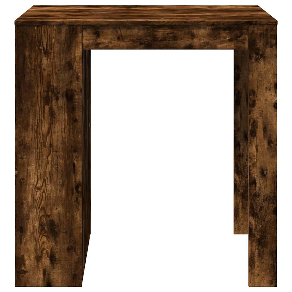 füstös tölgy színű szerelt fa bárasztal 102 x 70 x 103,5 cm