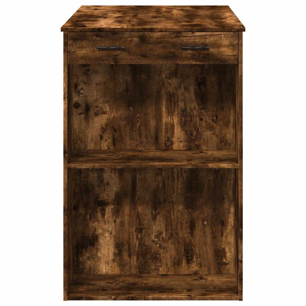 füstös tölgy színű szerelt fa bárasztal 102 x 70 x 103,5 cm