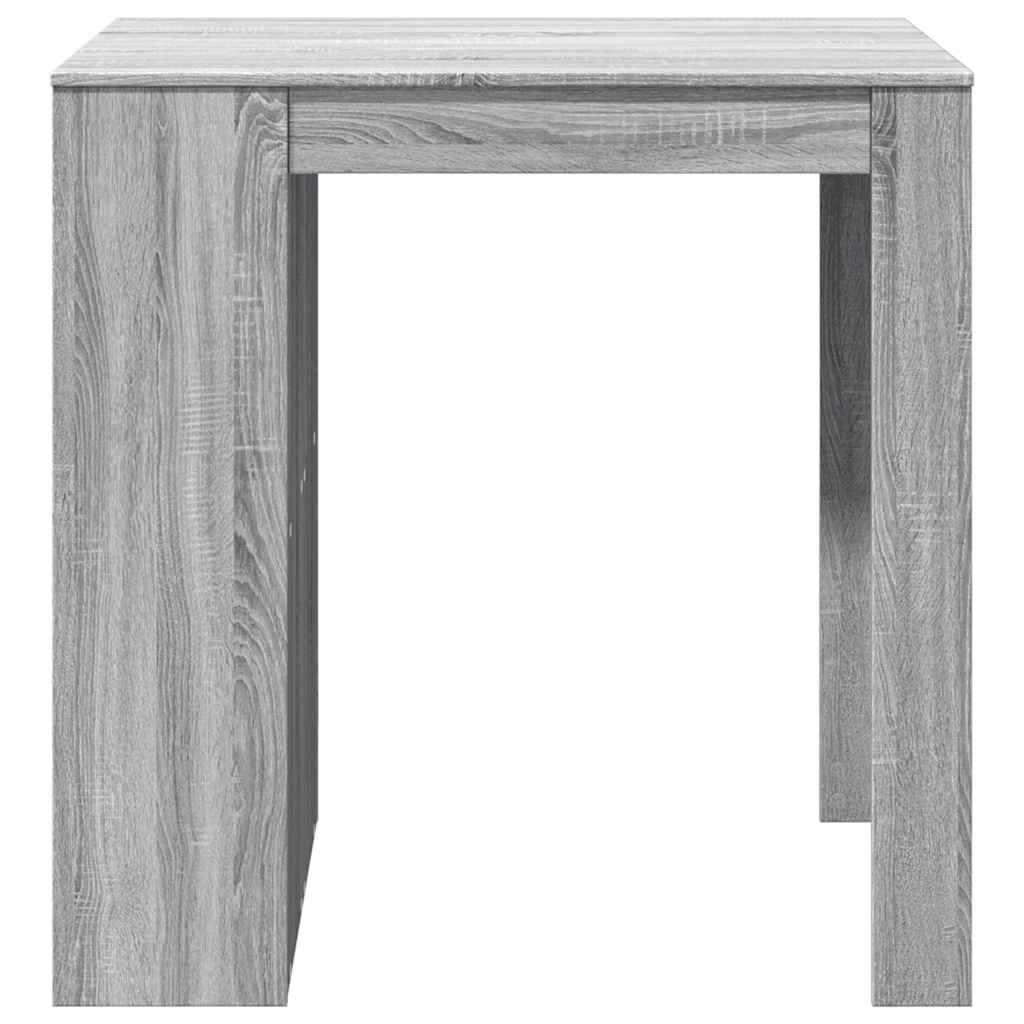 szürke sonoma színű szerelt fa bárasztal 102 x 70 x 103,5 cm