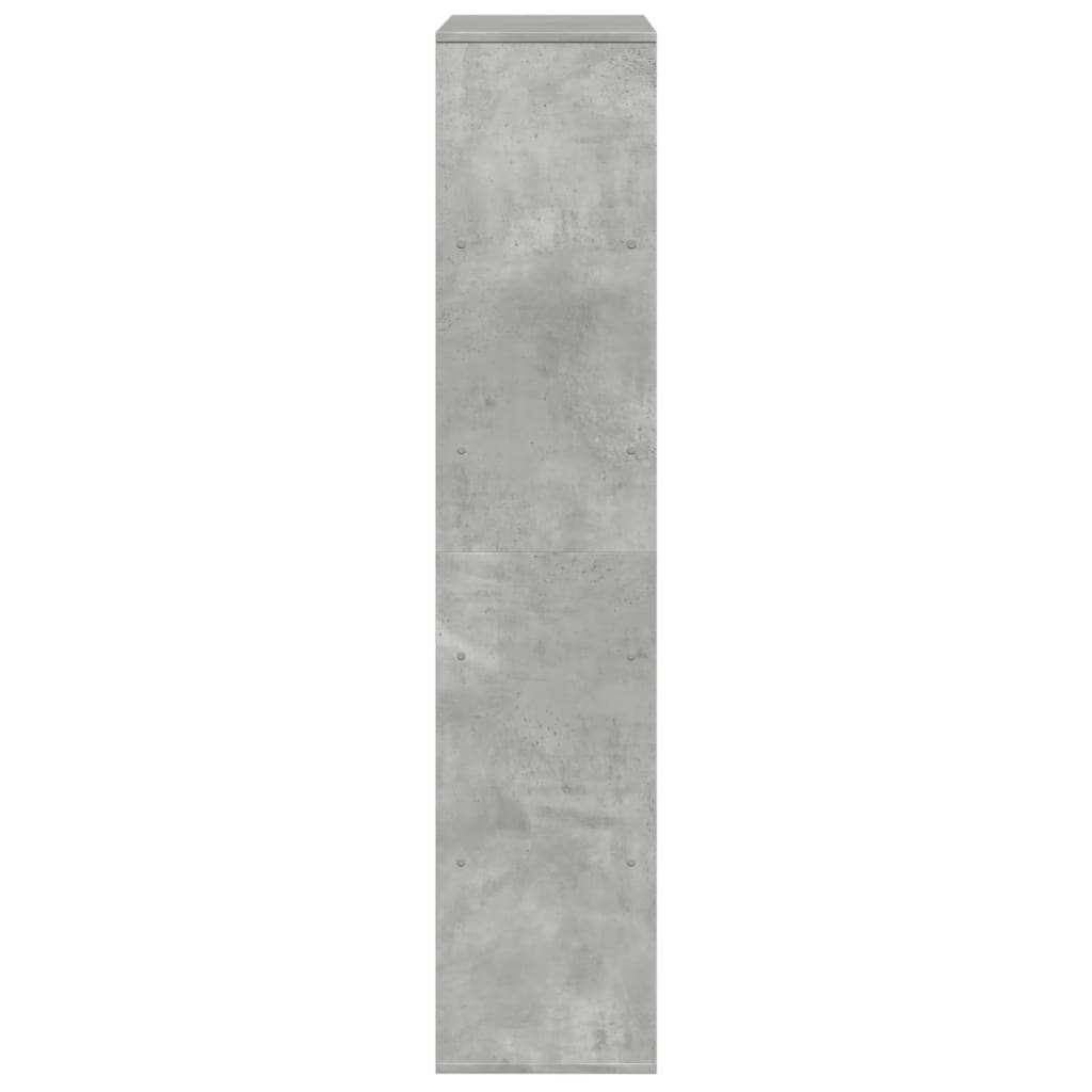 betonszürke szerelt fa könyvespolc 100 x 33 x 156,5 cm