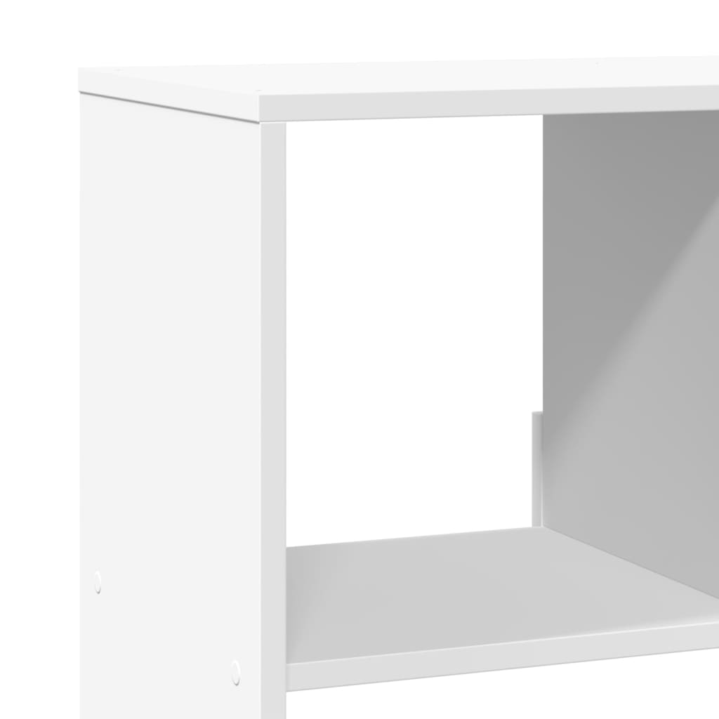 fehér szerelt fa könyvespolc 100 x 33 x 187,5 cm