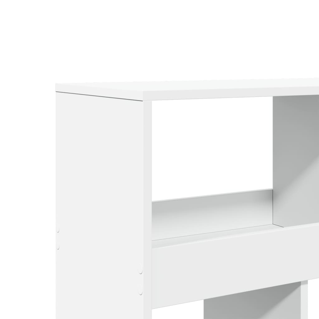 fehér szerelt fa könyvespolc 100 x 33 x 125,5 cm