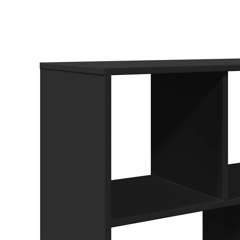 fekete szerelt fa könyvespolc 100 x 33 x 156,5 cm