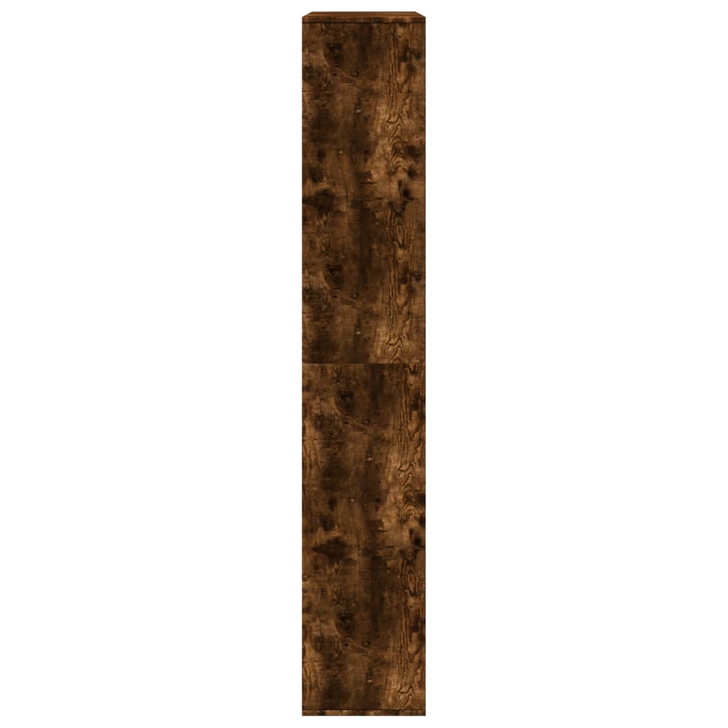 füstös tölgy színű szerelt fa könyvespolc 100 x 33 x 187,5 cm