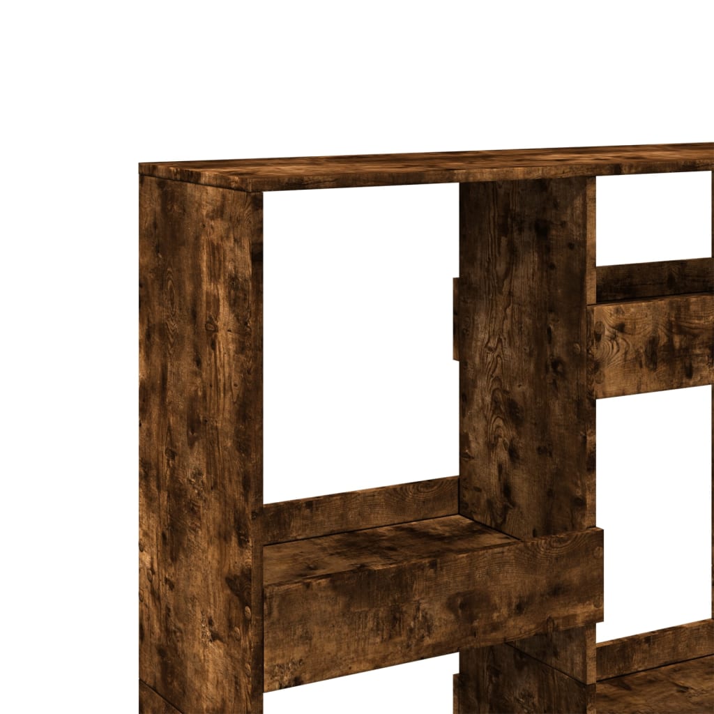 füstös tölgy színű szerelt fa könyvespolc 100 x 33 x 135 cm