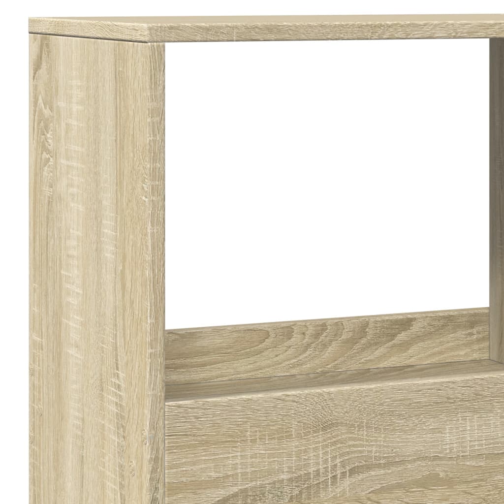 sonoma tölgy színű szerelt fa könyvespolc 100 x 33 x 155,5 cm