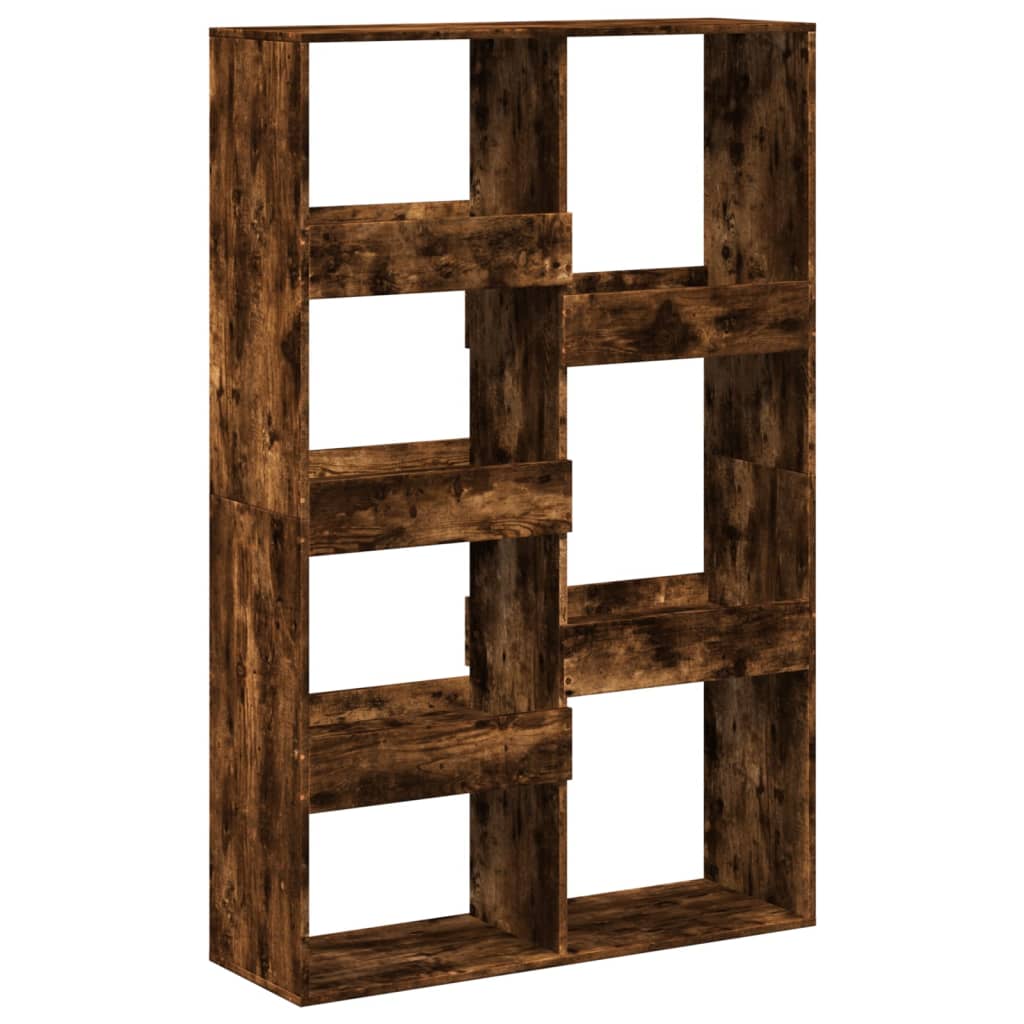 füstös tölgy színű szerelt fa könyvespolc 100 x 33 x 155,5 cm