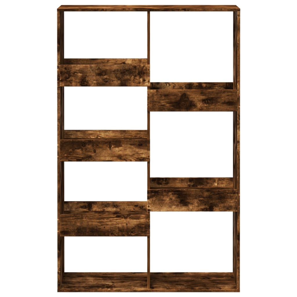 füstös tölgy színű szerelt fa könyvespolc 100 x 33 x 155,5 cm