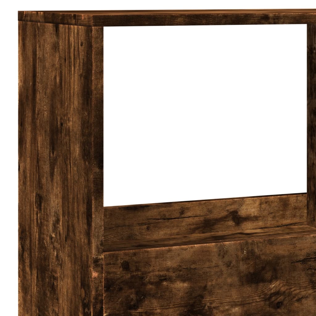füstös tölgy színű szerelt fa könyvespolc 100 x 33 x 155,5 cm