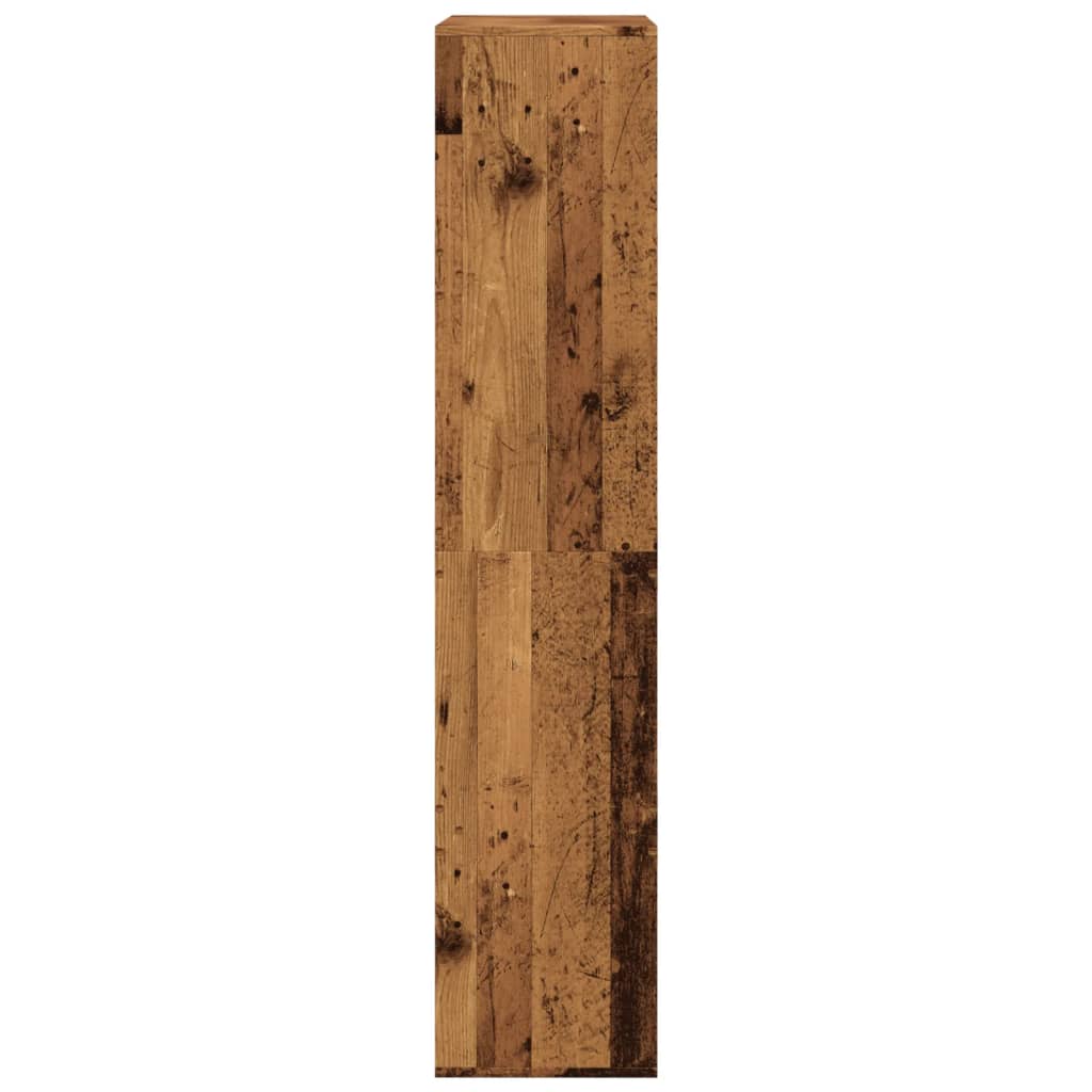 antik fa színű szerelt fa könyvespolc 100 x 33 x 155,5 cm