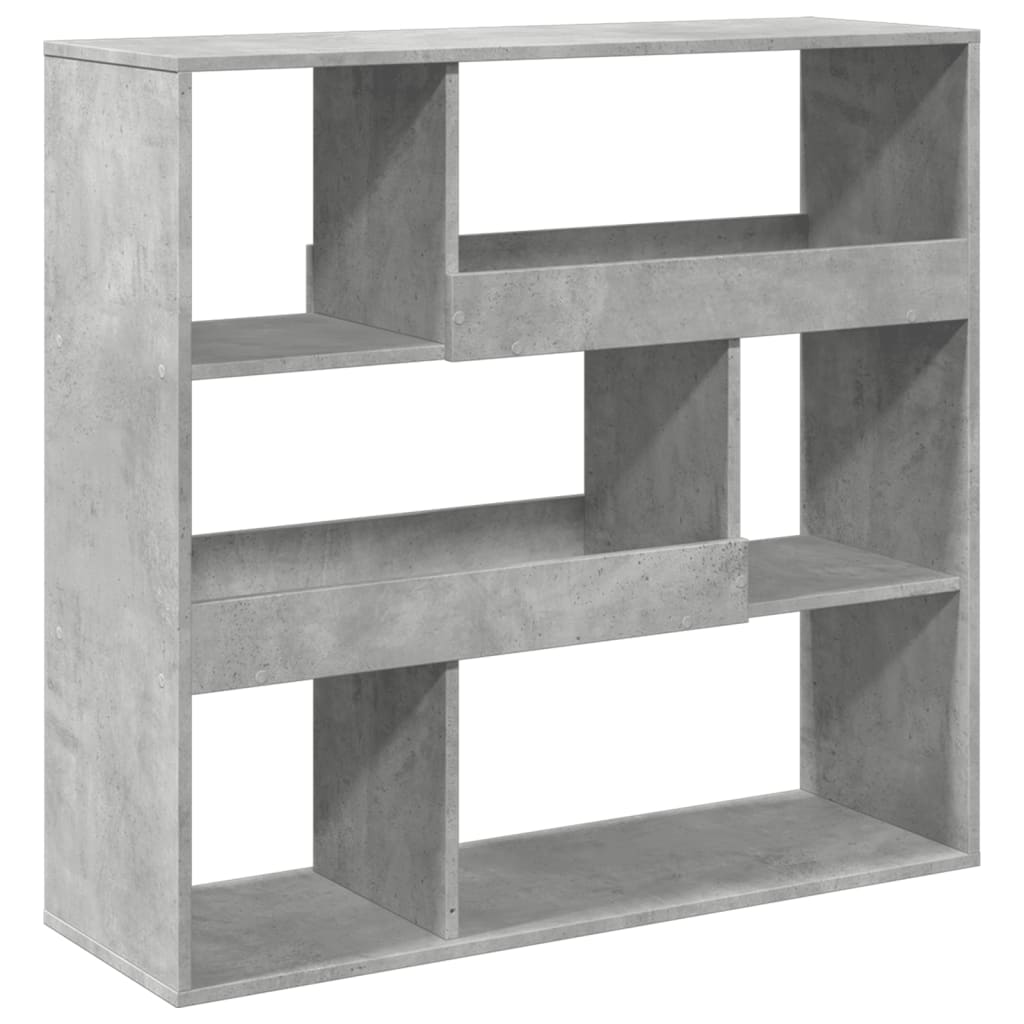 betonszürke szerelt fa térelválasztó 100 x 33 x 94,5 cm