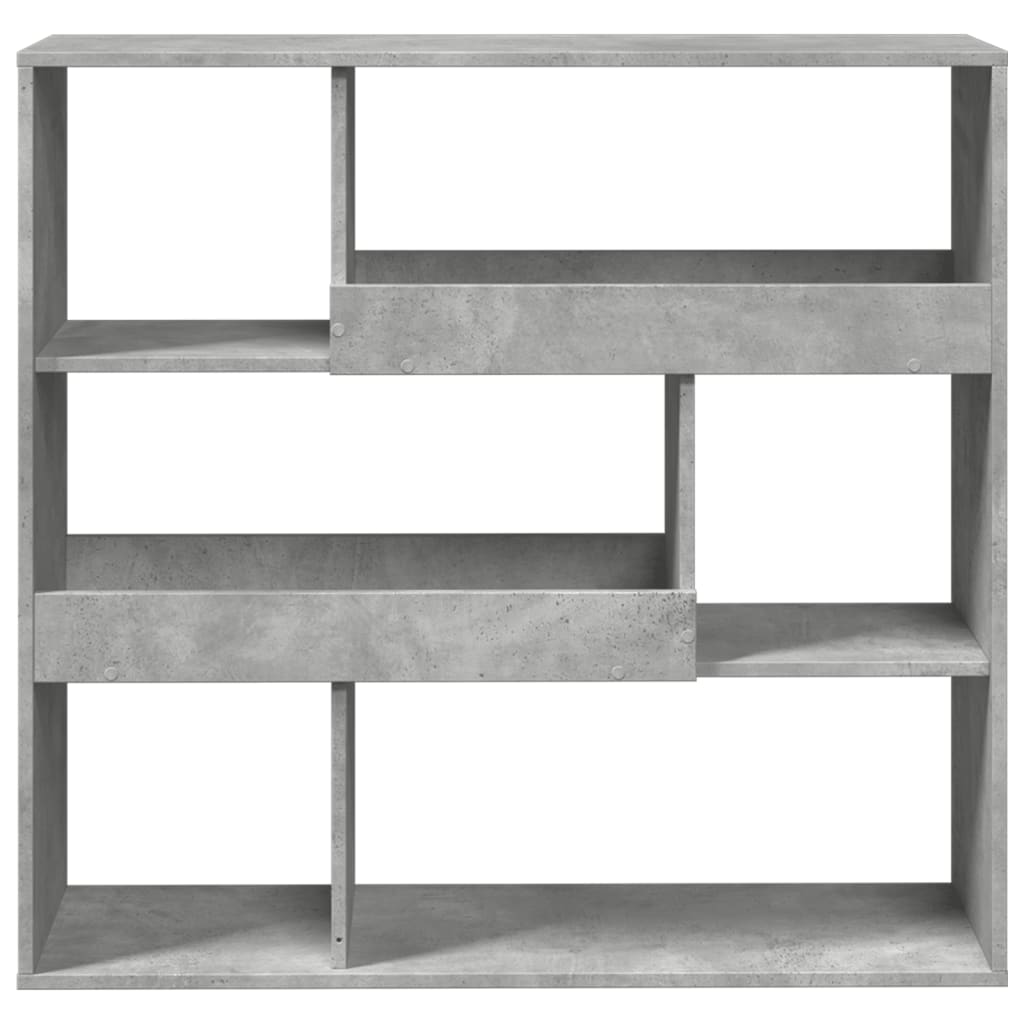betonszürke szerelt fa térelválasztó 100 x 33 x 94,5 cm