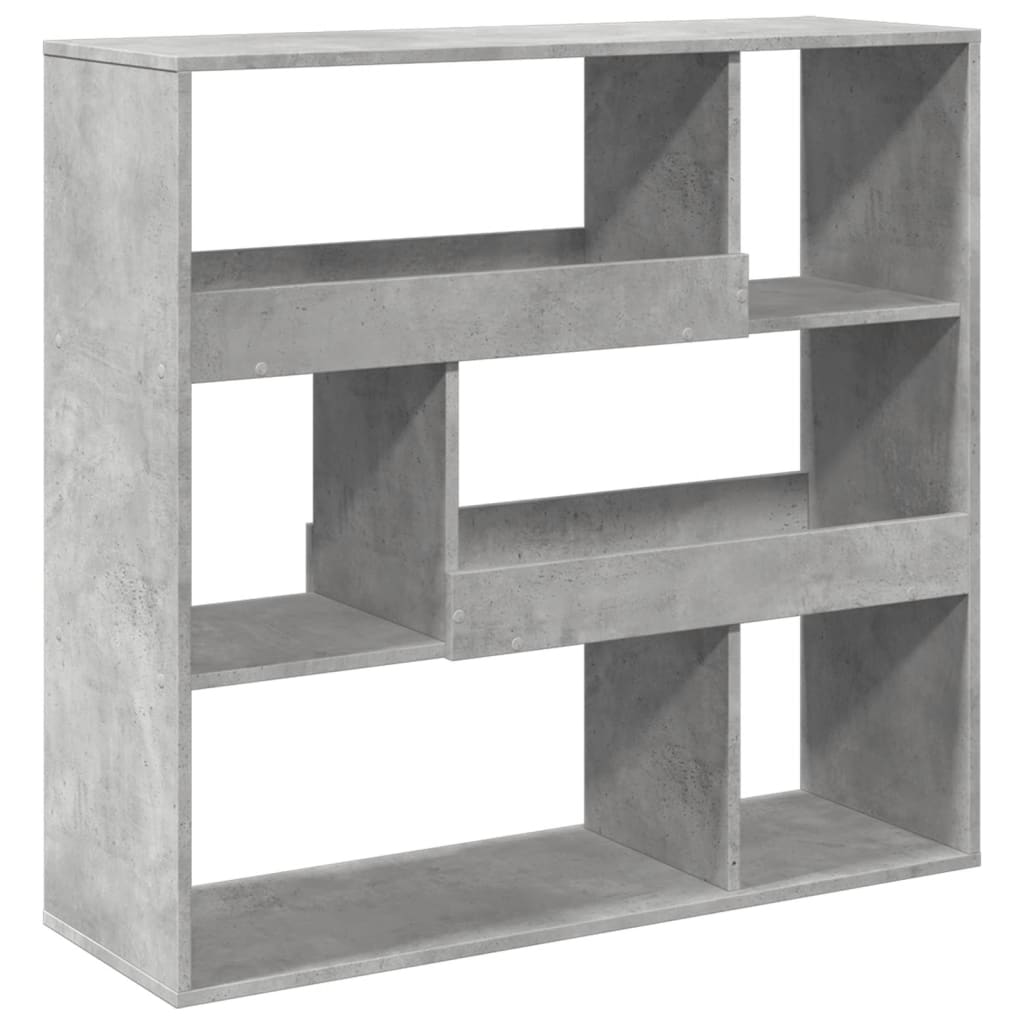 betonszürke szerelt fa térelválasztó 100 x 33 x 94,5 cm