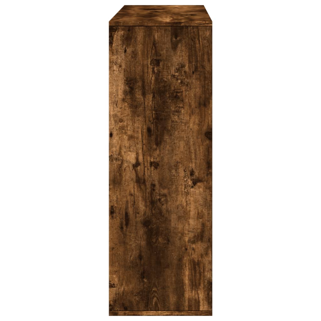 füstös tölgy színű szerelt fa térelválasztó 100 x 33 x 94,5 cm