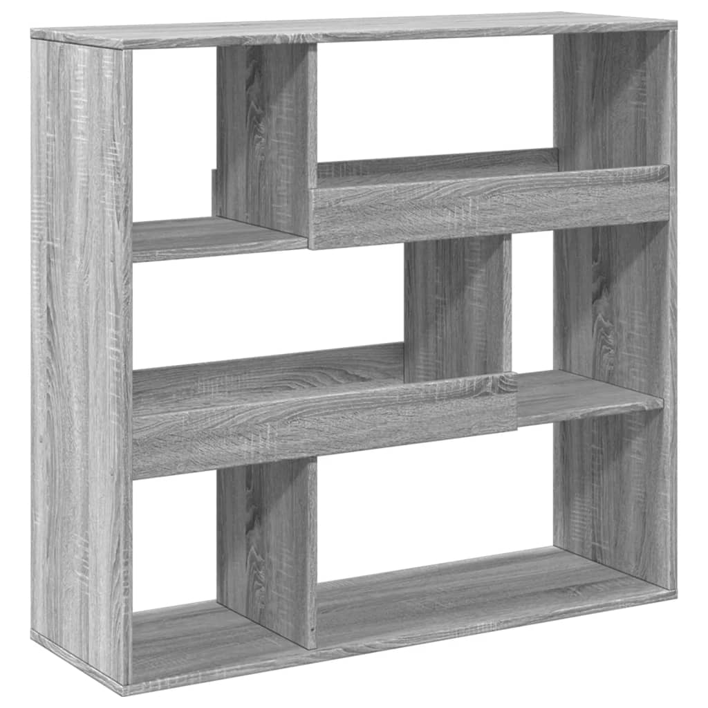 szürke sonoma színű szerelt fa térelválasztó 100 x 33 x 94,5 cm