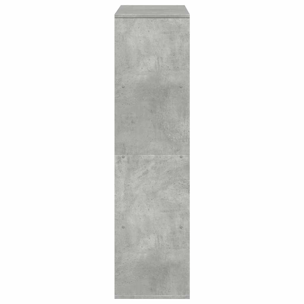 betonszürke szerelt fa térelválasztó 100 x 33 x 125,5 cm