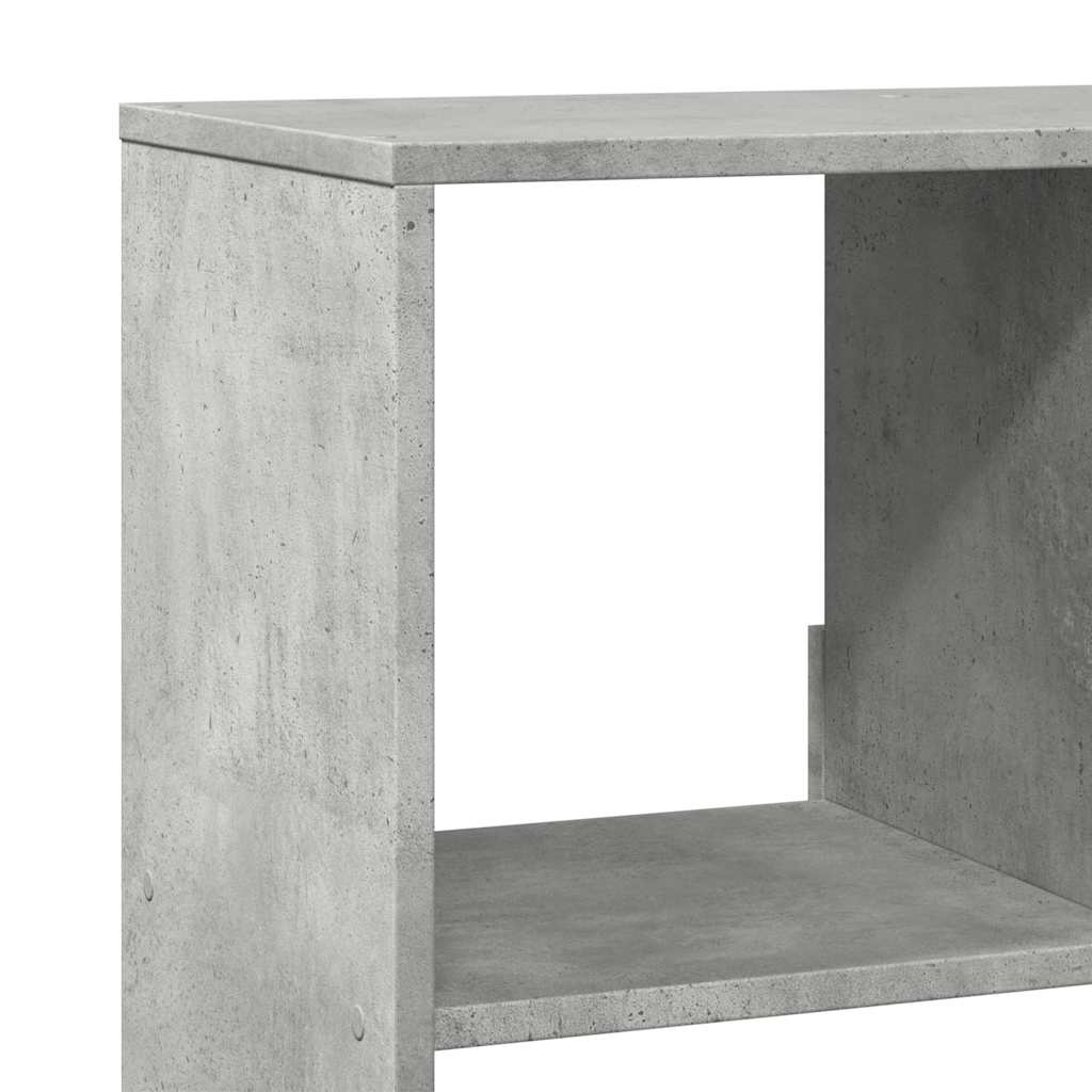 betonszürke szerelt fa térelválasztó 100 x 33 x 125,5 cm