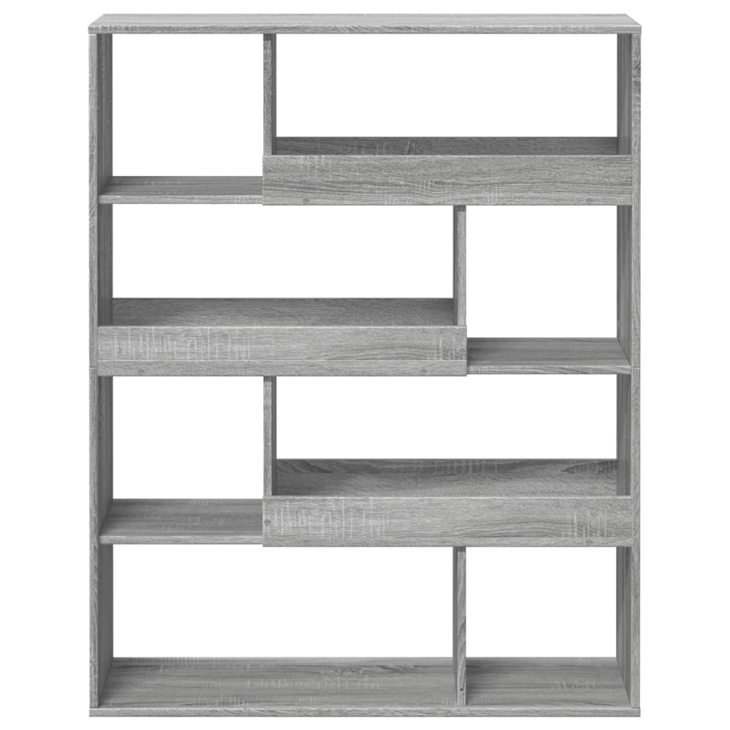 szürke sonoma színű szerelt fa térelválasztó 100x33x125,5 cm