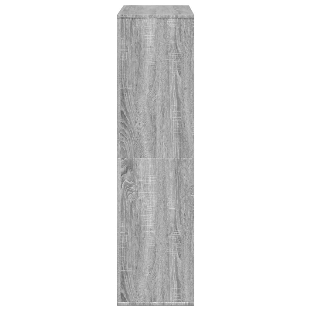 szürke sonoma színű szerelt fa térelválasztó 100x33x125,5 cm