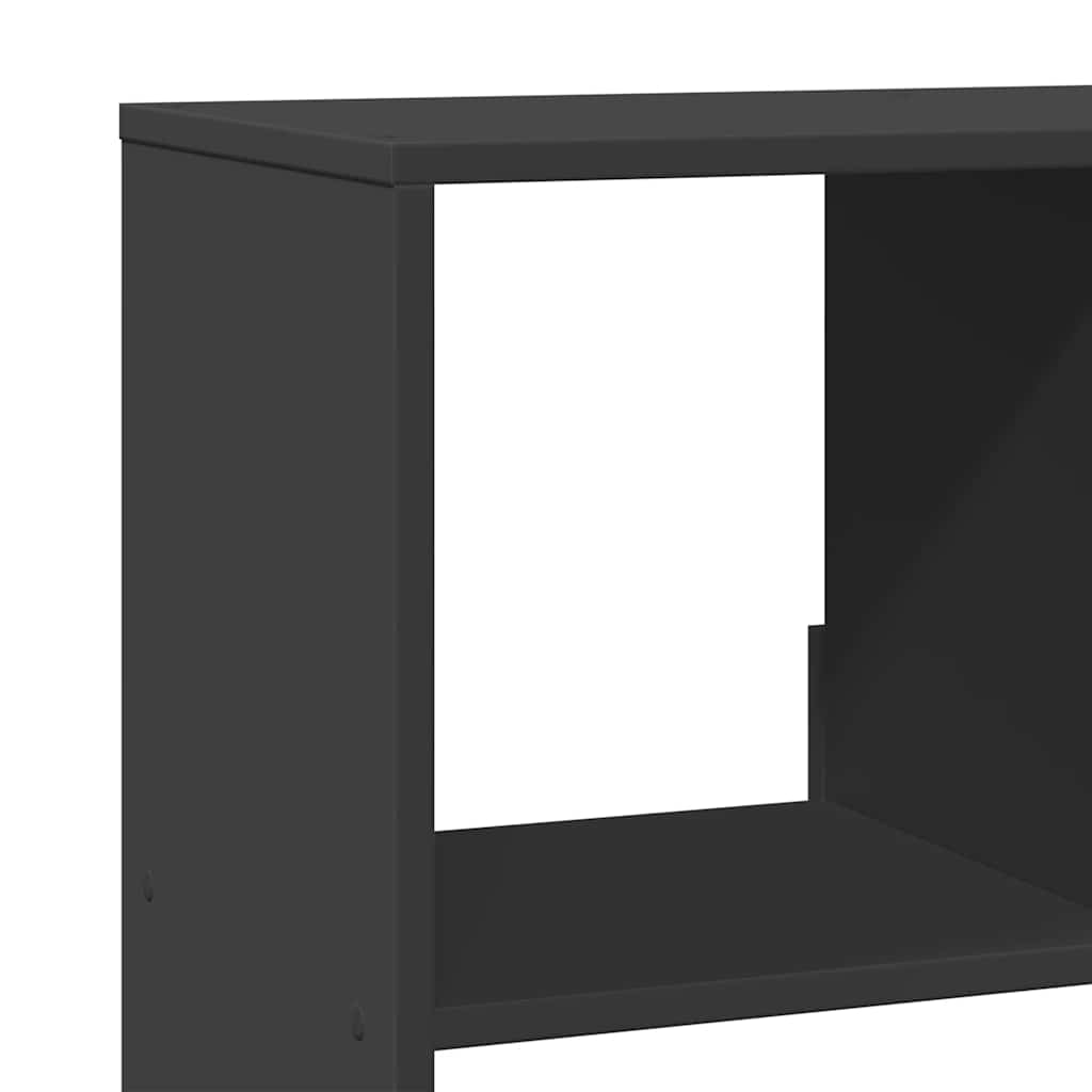 fekete szerelt fa térelválasztó 100 x 33 x 156,5 cm
