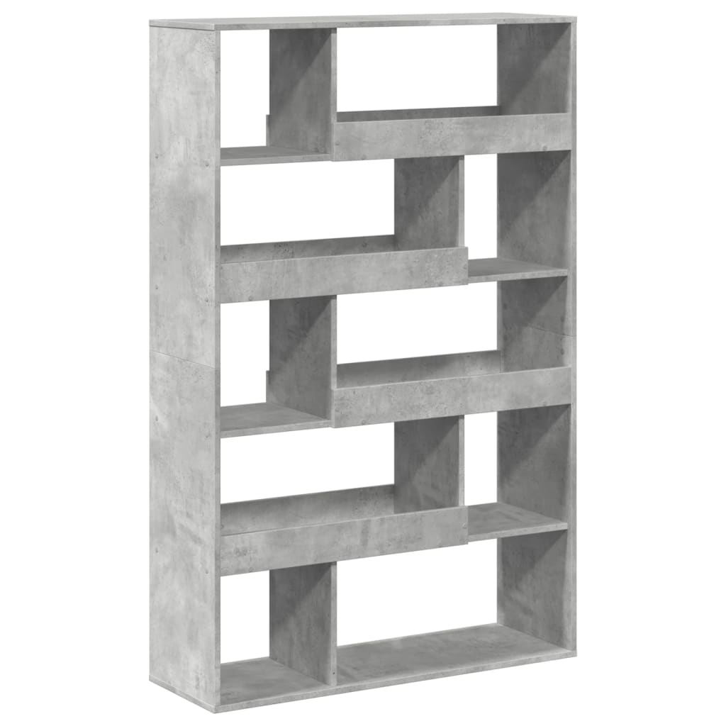 betonszürke szerelt fa térelválasztó 100 x 33 x 156,5 cm
