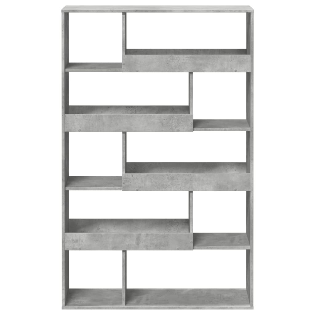 betonszürke szerelt fa térelválasztó 100 x 33 x 156,5 cm